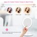 LED Makeup Mirror With Light Lamp With Storage Desktop Rotating Cosmetic Mirror Light Adjustable Dimming USB Vanity Mirror_voghion.com
