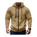 Spring And Autumn Men's Sweatshirt Hoodie Zipper Multi Pocket Embroidered Badge Cardigan Sports Leisure Sweatshirt_voghion.com