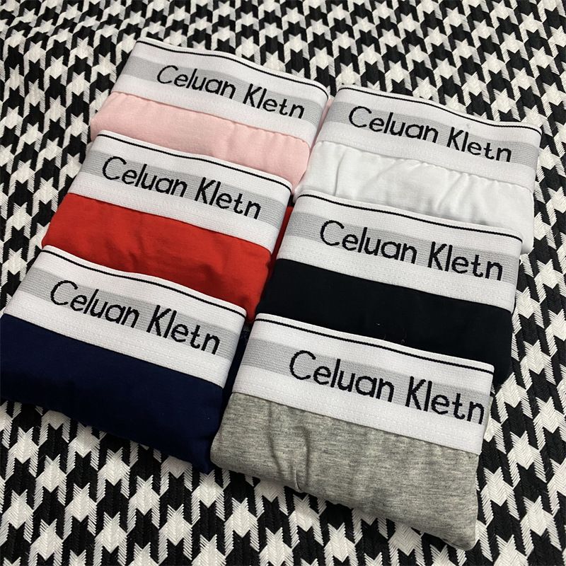 Celuan Kletn Women's Underwear Pure Cotton Autumn And Winter Mid Waist Antibacterial Girl Seamless Sexy Triangle_voghion.com