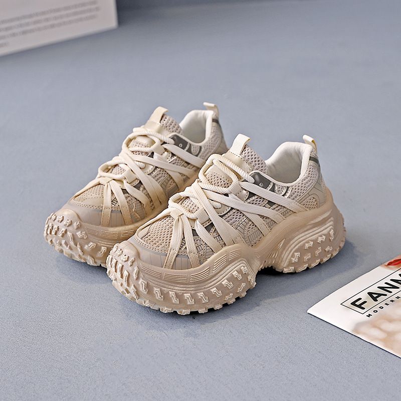 Women's Tire new dad shoes women  new height increasing pineapple sports casual shoes breathable _voghion.com