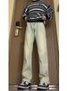Micro-pull Jeans Men's Spring And Autumn New Micro-flared Pants Casual Pants High Street Thin Straight Trousers_voghion.com