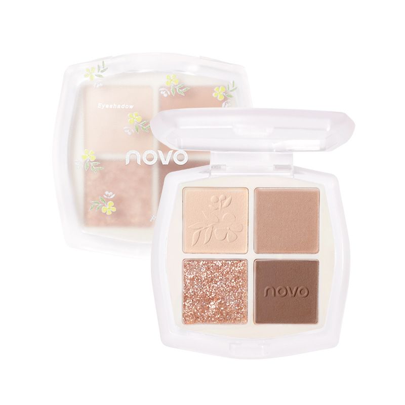 NOVO5769 Quad Plate Earth Color System entfernt kein Make-up, wasserfest, schweißfest, für glatte Haut, leichtes Make-up,_voghion.com