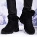 Men's Plus Size 2025 Fall/Winter New Snow Boots, Thickened Warm Cotton-Lined Shoes, Low-Top Boots._voghion.com
