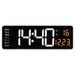 16inch Large Screen Function Display Nordic Digital Simple Living Room LED Wall Clock 6626_voghion.com