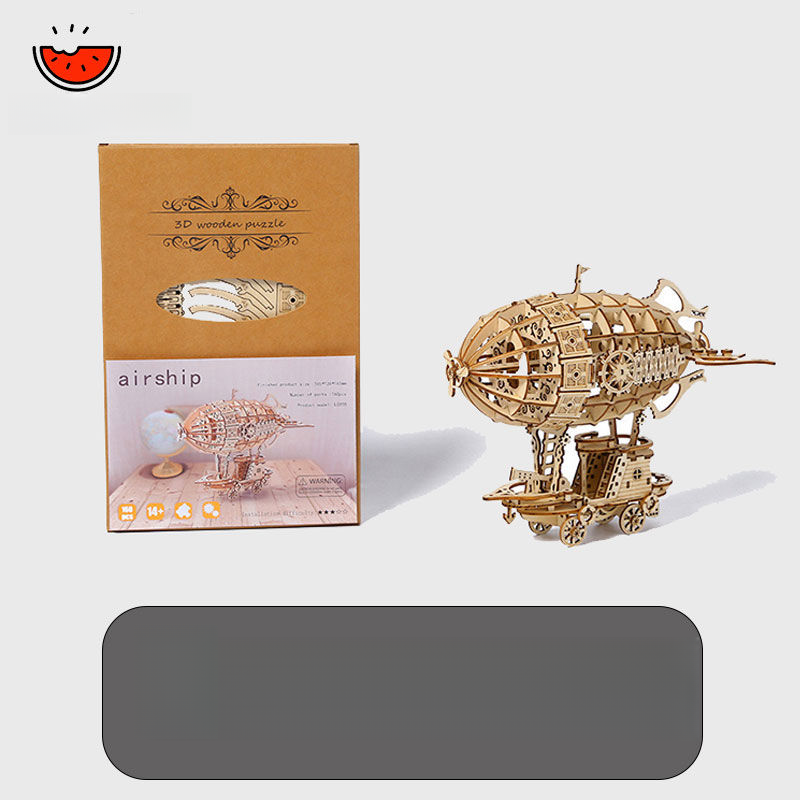 Tram Wooden 3D Puzzle Model Children's Handmade Assembly Building Blocks Toy DIY New Educational Handcraft_voghion.com