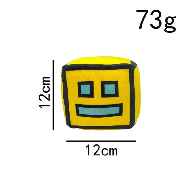 2023 New Geometry Dash Game Plush Toy Cute Cartoon Anime Game Doll Soft Stuffed Peluche Plushie Toy Kid Birthday Gift Home Decor_voghion.com