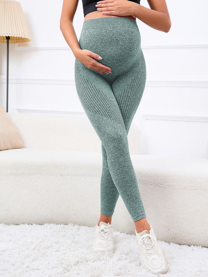 Pantaloni da gravidanza coordinati per la famiglia per le donne incinte supporto tridimensionale della pancia vita alta avvolgente alta elasticità delicata sulla pelle morbida e aderente WSSL_voghion.com