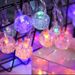 Solar Bubble Ball String Lights - Waterproof Outdoor Fairy Lights With Remote Control (Warm White & Multicolor, Crystal Ball Design, 50 LED Lights)_voghion.com