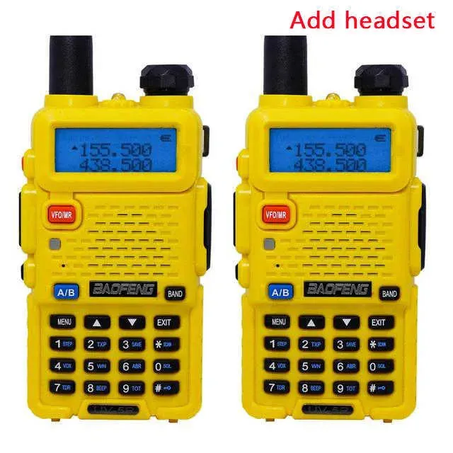 Lepsza jakość 1 lub 2 szt. Baofeng BF-UV5R Radio amatorskie przenośne krótkofalówki Pofung UV-5R 5W VHF/UHF dwuzakresowe dwukierunkowe UV 5r CB 210817_voghion.com