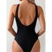 Vêtements pour femmes nouveau maillot de bain une pièce sexy dos nu couleur unie jupe de couverture maillot de bain deux pièces_voghion.com