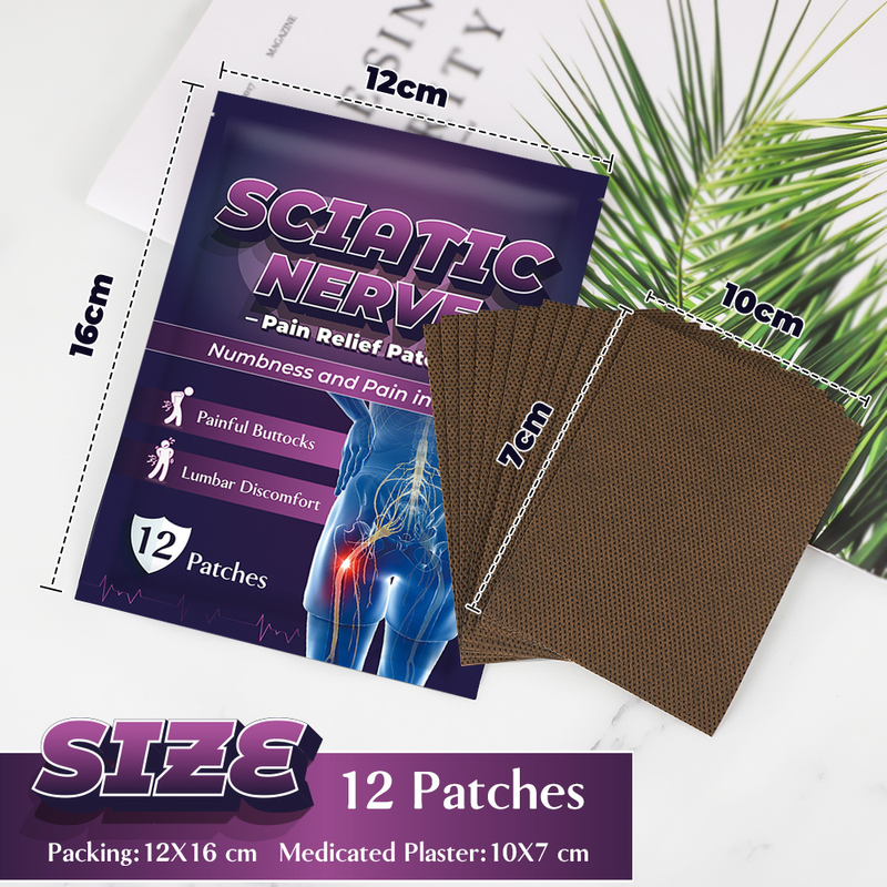 Sumifun Sciatic Nerve Acupoint Plaster 12 Patches/bag K13601_voghion.com