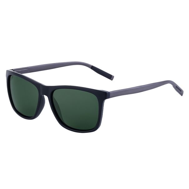2024 New Square Frame Polarized Sunglasses for Men Sunscreen Aluminum Magnesium Sunglasses for Men Trendy Cross-Border Wholesale Sunglasses_voghion.com