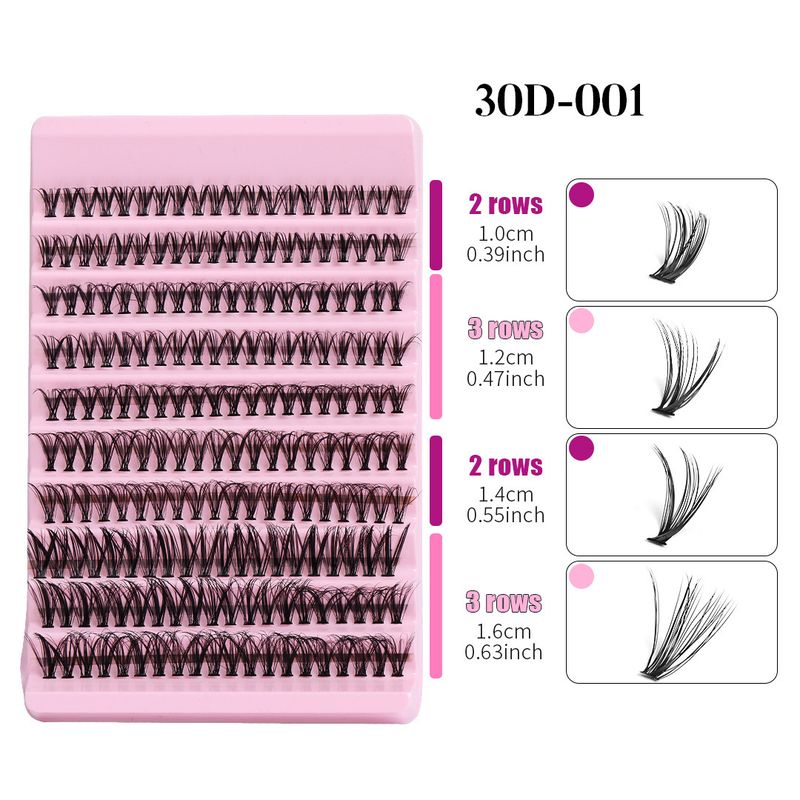 False Eyelashes 200 Cluster Large-Capacity Single Cluster False Eyelashes Grafting Eyelashes Thick Simulation Eyelashes_voghion.com