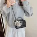 Borsa a tracolla piccola quadrata semplice in stile coreano, con catena di alta qualità, per donna, estiva_voghion.com