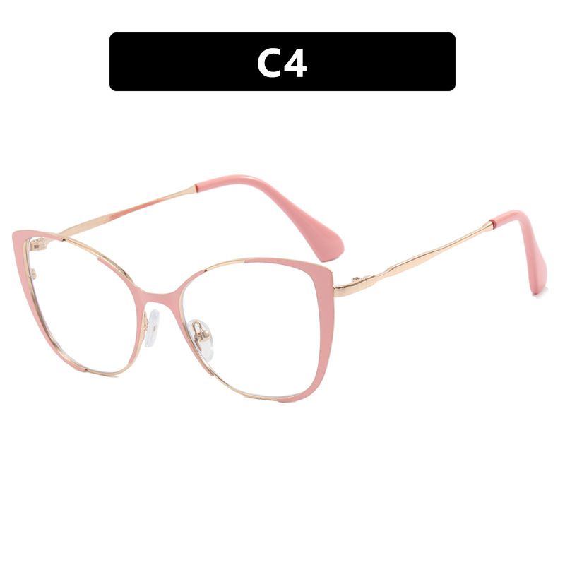 Miroir plat Anti-lumière bleue personnalisé, œil de chat, Instagram, nouveau cadre optique à la mode 2022_voghion.com