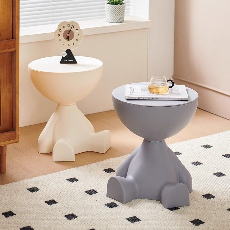 Minimalist Style Floor-standing Plastic Rack Bedroom Storage Cabinet Small Narrow Bedside Table For Home Use_voghion.com