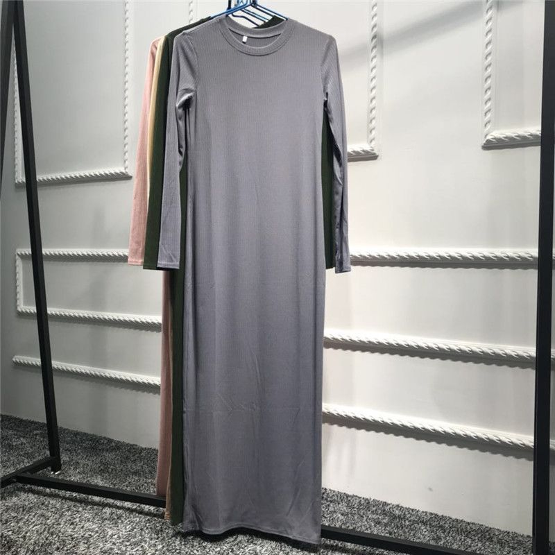 Robe longue en fil pour femmes, bas de cheville, couverture des fesses_voghion.com