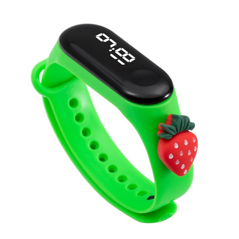 Children's Watches Cute Elementary School Student Doll Wrist LED Electronic Watch Creative Sports Gift Swimming Waterproof Touch Cartoon Doll_voghion.com