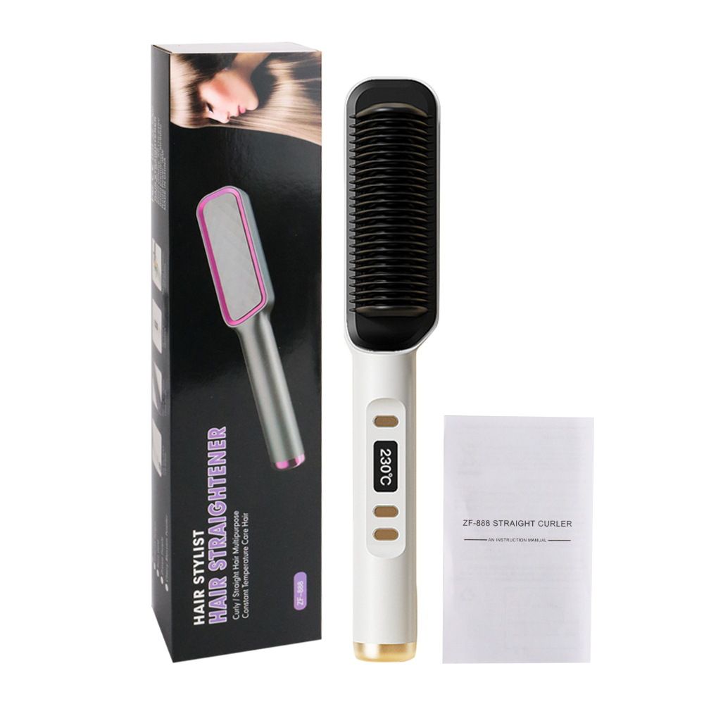 Neuer direkter Glätteisen mit negativen Ionen schadet dem Haar nicht, ist für faule Menschen geeignet, glatt und hat einen doppelten Verwendungszweck, elektrischer Lockenstab_voghion.com