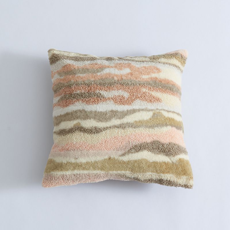 Home Textile Plush Pillow Cover Texture Plush Quicksand Color Pillow Sofa Pillow Cushion Cover_voghion.com