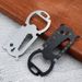 Multifunctional Outdoor Portable Multi-Shaped Keychain Bottle Opener Camping Stainless Steel Creative Tool Card_voghion.com