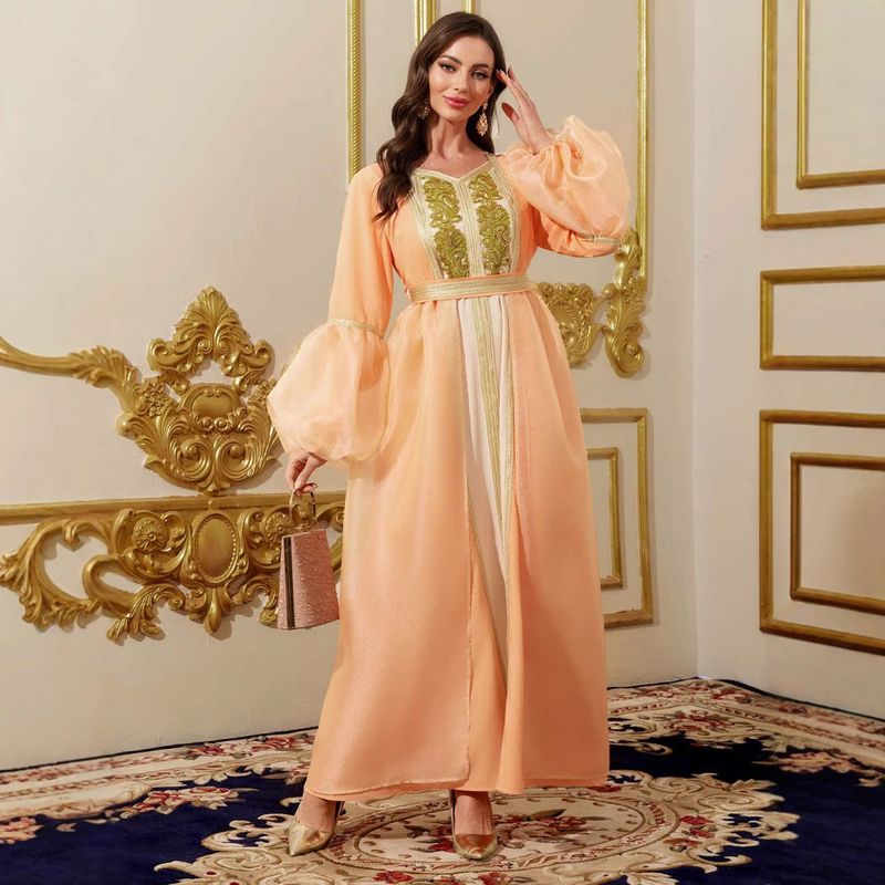 Women's Clothing Solid Color Robe Female Dress Temperament Elegant Dress Cardigan_voghion.com