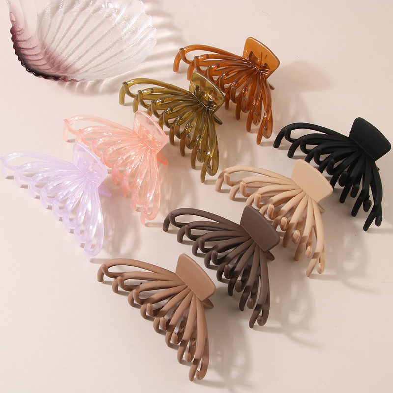 Large frosted grab clip keel Shark clip Octopus hair clip disc hair clip wholesale_voghion.com