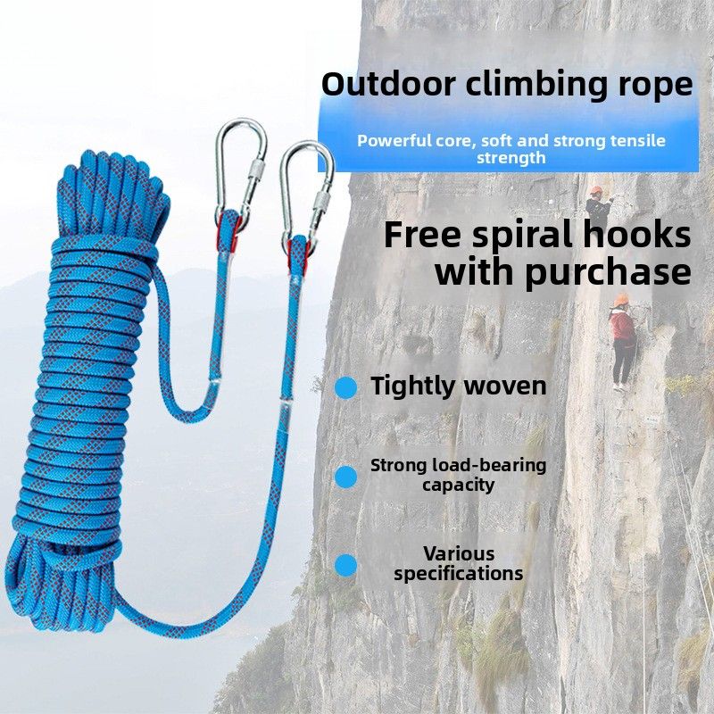 High-altitude Work Fire Rescue High-strength Safety Outdoor Rock Climbing Escape Gliding Rapid Descent Static_voghion.com