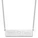SS/Rhodium-plated Brushed 2 Names And Heart Bar Necklace_voghion.com