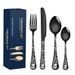 Skull Pattern Cutlery - Thickened Restaurant Tableware_voghion.com