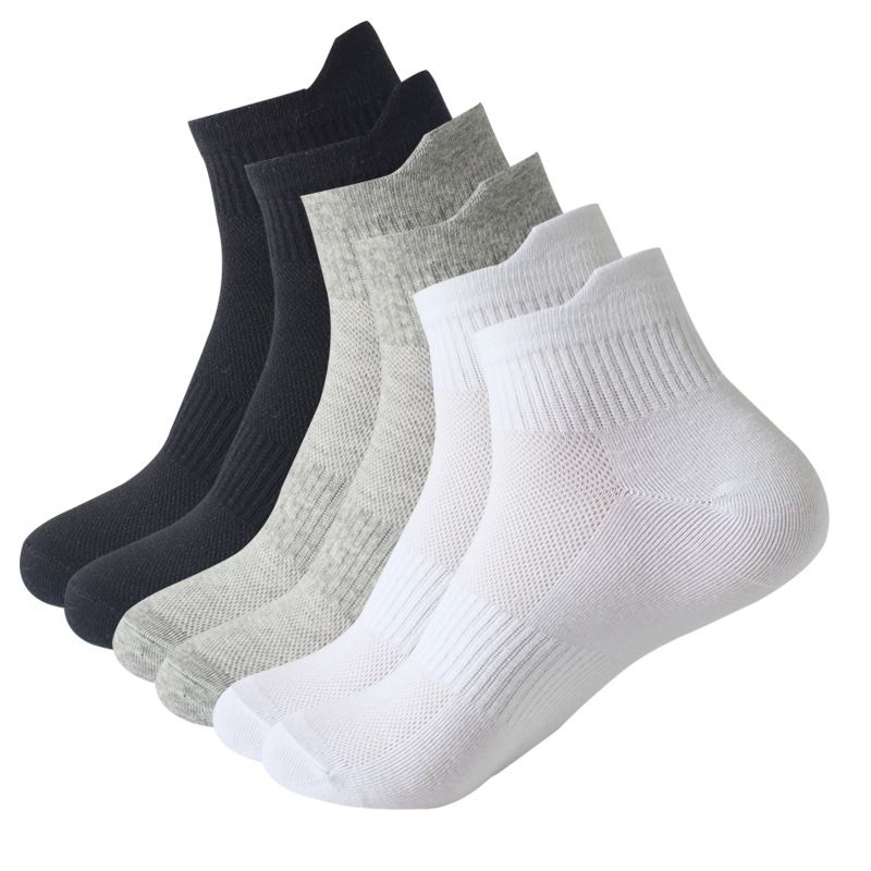 Sport Socks New Sports Socks Spring And Summer Thin Mesh Socks Men And Women's Ear Lift Mid Tube Socks Sweat Absorbing Cotton Socks_voghion.com