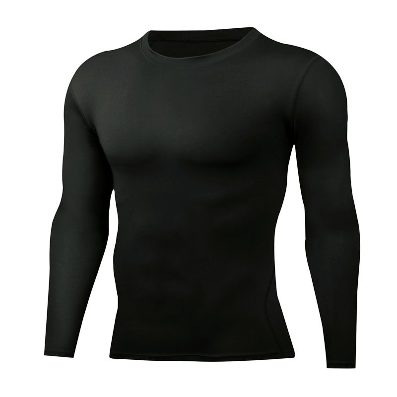 Men's clothing Sports bodysuit running long sleeve men's four seasons basketball bodysuit quick drying elasticity_voghion.com