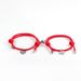 Bracelet magnétique Love en corde milanaise rouge bracelet gravé en acier inoxydable avec étiquette d'amour bracelet couple en corde milanaise_voghion.com