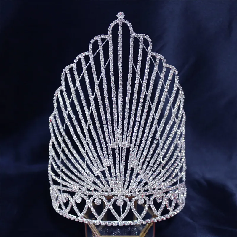 Nouvelle couronne scintillante avec diamants d'eau et accessoires de luxe exquis pour diadème de mariée_voghion.com