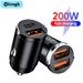 Mini USB 200W autolaturi pikalataus PD C autolaturisovitin iPhonelle Xiaomi Samsung Huawei Quick Charg harg_voghion.com