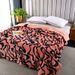 Thick Flannel Fleece Throw Blanket - Stripe Design (Panda Fleece & Matching Lamb Fleece Ultra Soft & Warm 50" X 70")_voghion.com