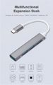 Hub d'extension de type C, station d'accueil, répartiteur USB C un à quatre pour ordinateur, USB 3.0_voghion.com