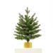 Christmas Green Lemon Decorations 45CM Music Box Rotating Music Tree Snow Tree Desktop Ornaments_voghion.com