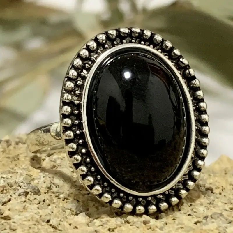 creative simple retro round ring female_voghion.com