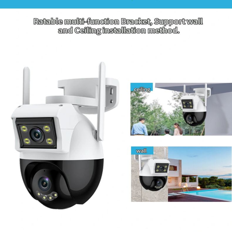 Icsee Gun Ball Wireless High Definition Waterproof Ball Machine Remote Security Full Color Camera Network Home_voghion.com