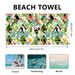 Double-Sided Flannel Beach Towel - Ultra-Soft Microfiber (Quick-Dry Super Absorbent UV Protection Multi-Purpose As Shawl & Pool Towel)_voghion.com