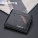 BAELLERRY New Men's Short Wallet Multiple Positions, Money Clip with Thin Zipper, Change Bag, Card Bag for Men_voghion.com