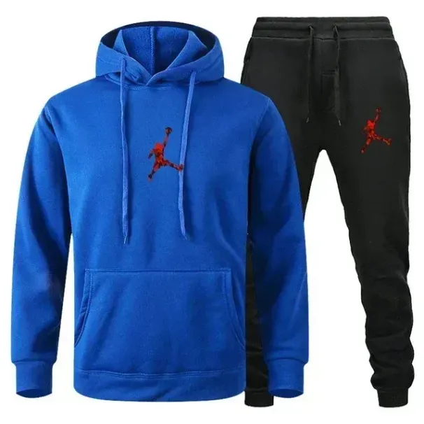 Men's Tracksuits 2025 Autumn/Winter Jogging Fiess Sportswear Set: Fashionable Long-sleeved Sweatshirt Casual Pants_voghion.com