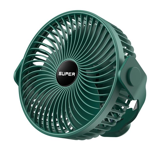 USB-aufladbarer Mini-Ventilator, 360-Grad-Drehung, 3-Gang-Deckenventilator, Tischventilator, tragbarer Hängeventilator für Campingzelt, Outdoor, Zuhause_voghion.com