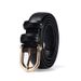Genuine Leather Belt - Slim Head Layer Cowhide With Alloy Buckle, Elegant Needle Buckle Design For Dresses, Pants, And Office Wear, Light Luxury_voghion.com