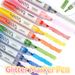 S310 Glitter Acrylic Markers Set - 18 Vibrant Colors With Sparkle Effect, Perfect For Art, Highlighting & Creative Projects, Long-Lasting Ink_voghion.com