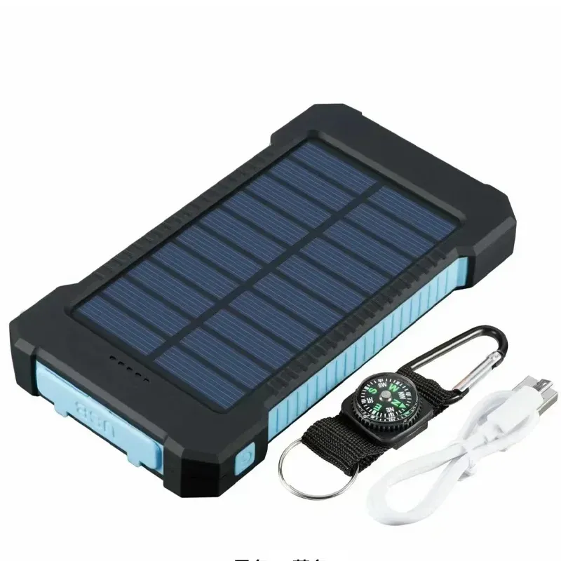 20000 MAh Fast Charging Portable Solar External Battery Waterproof With SOS Flashlight Power Bank For Xiaomi_voghion.com