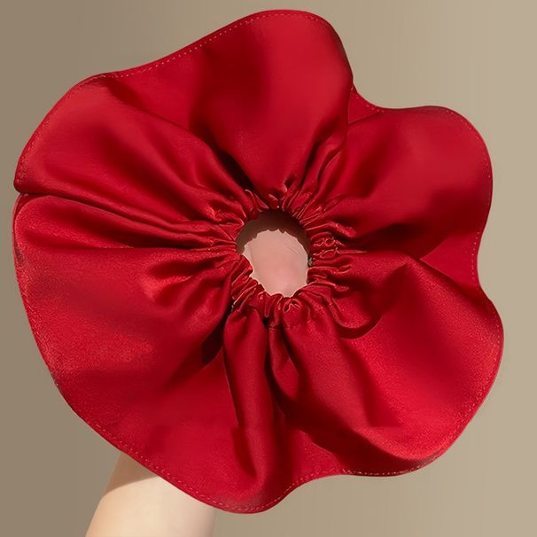 Dan Silk Charm ~ Fascia per capelli oversize in tessuto rosso francese con intestino crasso, di alta qualità, per donna, per Capodanno_voghion.com