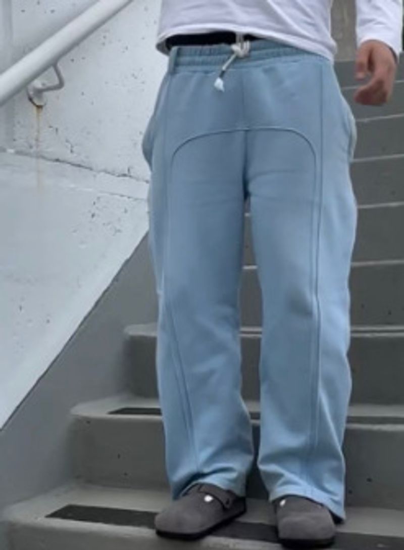 Vêtements pour hommes Street Fashion Tie Rope Pantalons décontractés High Street Hip Hop Pantalons droits décontractés_voghion.com