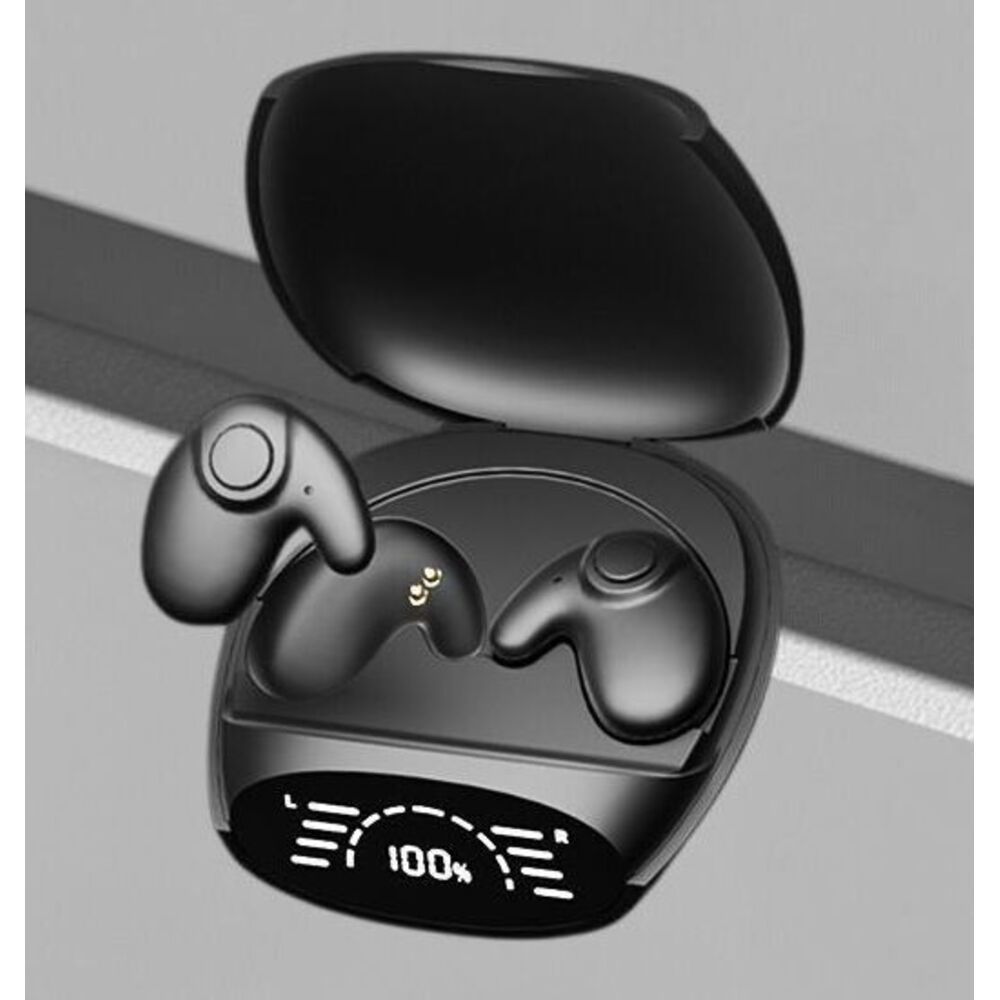 2025 New Wireless Bluetooth Headset Invisible Mini Sleep Noise Reduction Plaid Ultra-Thin Ultra-Long Battery Life High_voghion.com